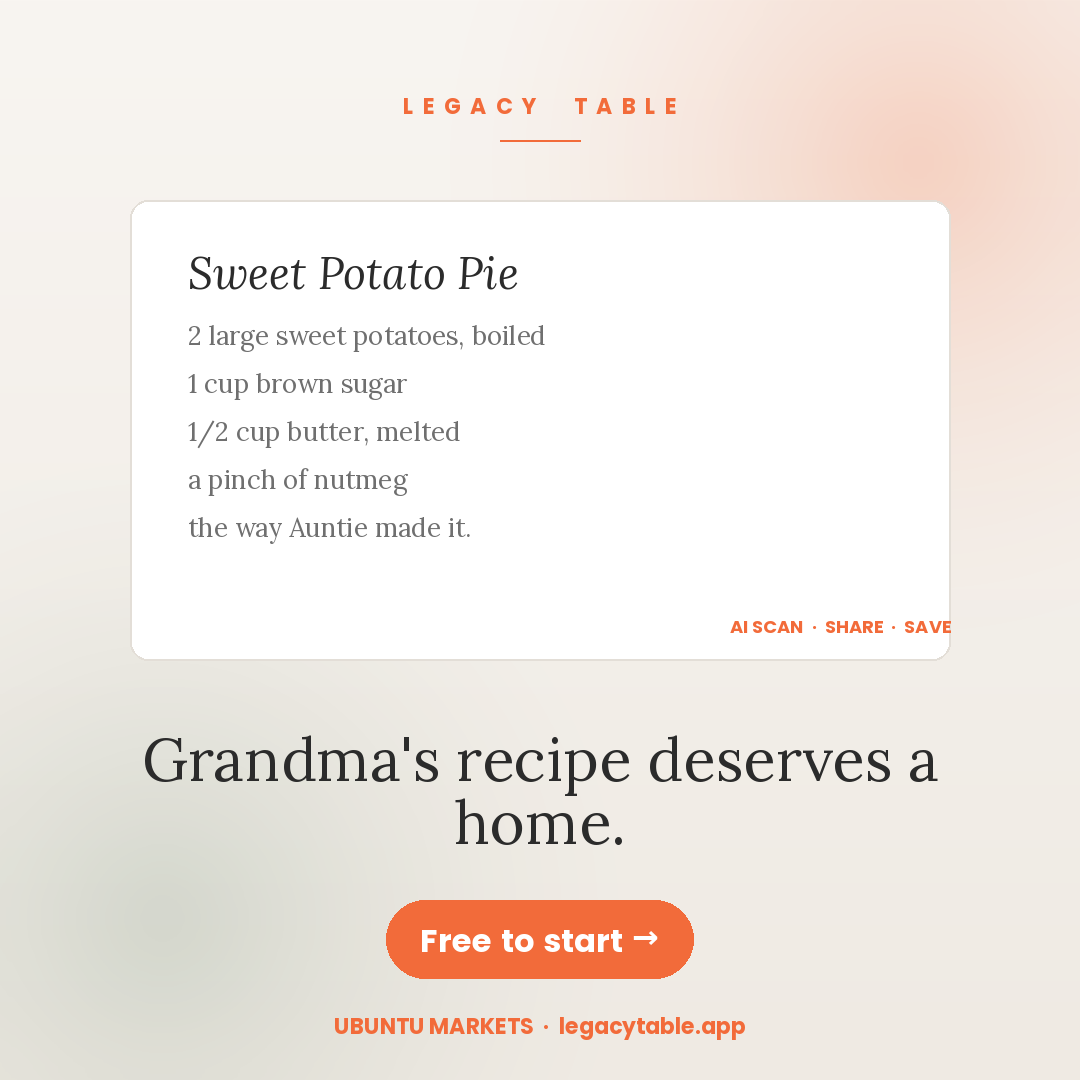 Legacy Table App Preview